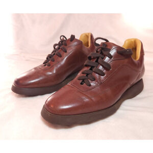 SANTONI CLUB Italian Ladies Lace Up Shoes Brown SZ 36 US SZ 5 1/2